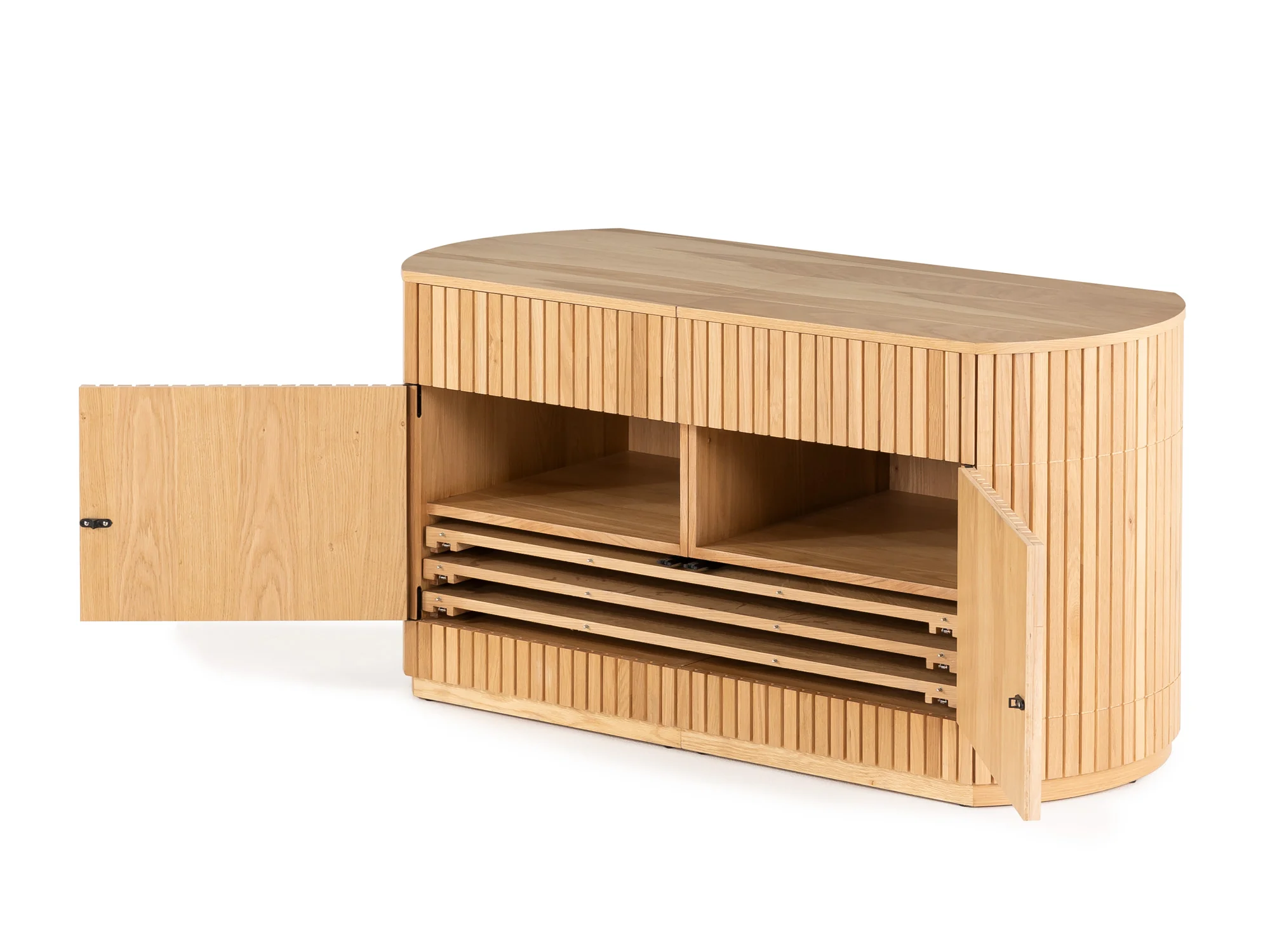 Transformer Round Sideboard - Panel Storage - Image 31