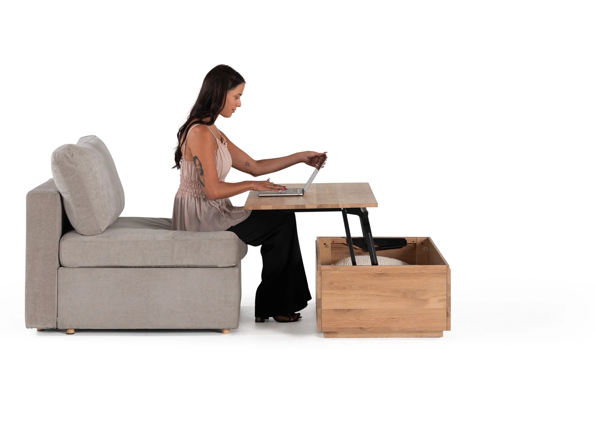 Transformer Coffee Table - Panel Storage - Image 28